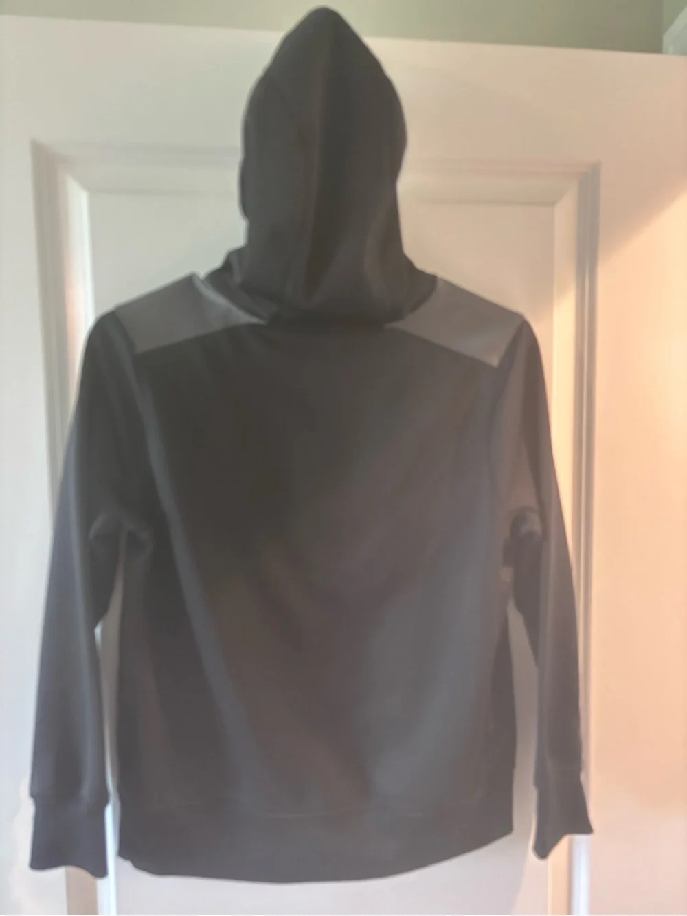 Nike Black Crewneck Hoodie with White Swoosh
